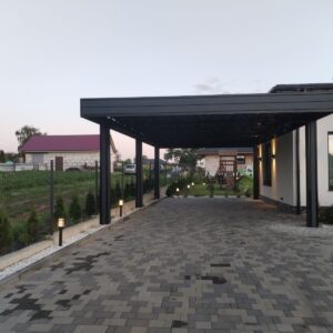 Кованые козырьки и навесы 37