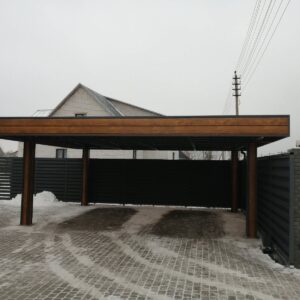 Кованые козырьки и навесы 34