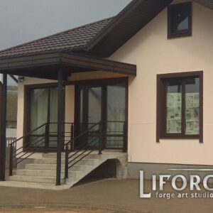 Кованые козырьки и навесы 32