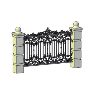 Кованый забор №18