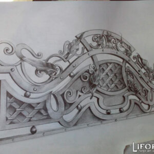 Кованый забор №10