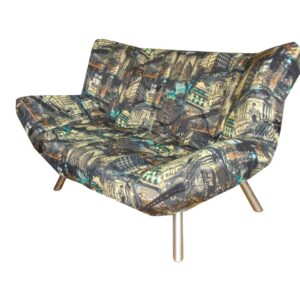 Диван на металлическом каркасе с обычными ножками Бетта