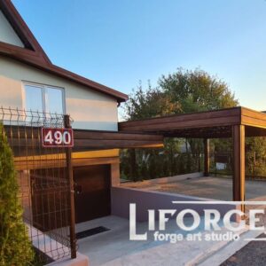 Кованые козырьки и навесы 1