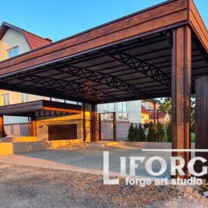 Кованые козырьки и навесы 3