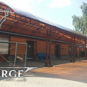 Кованые козырьки и навесы