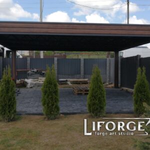 Кованые козырьки и навесы 18