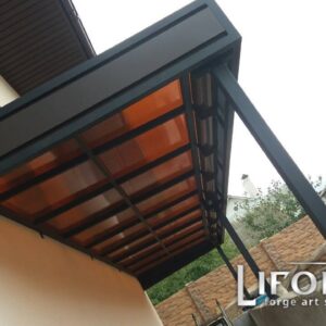 Кованые козырьки и навесы 26