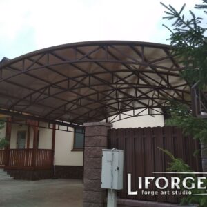 Кованые козырьки и навесы 20