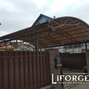 Кованые козырьки и навесы 19