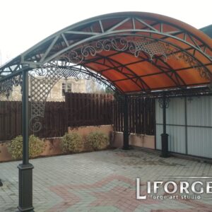 Кованые козырьки и навесы 13