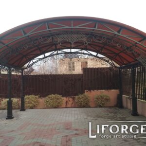 Кованые козырьки и навесы 15