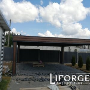 Кованые козырьки и навесы 17
