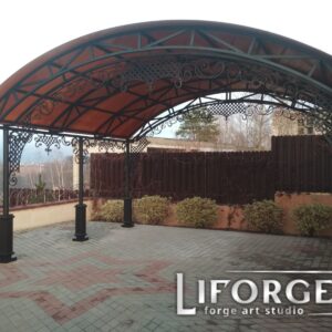 Кованые козырьки и навесы 14