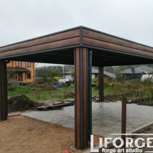 Кованые козырьки и навесы 33