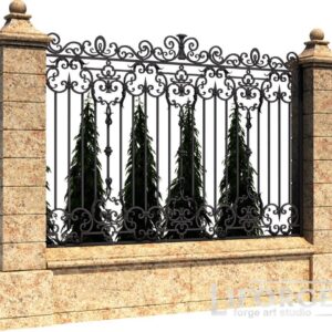 Кованый забор №17