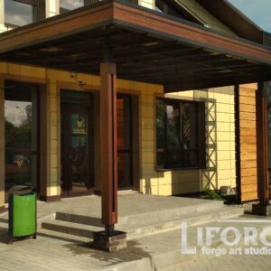 Кованые козырьки и навесы 5