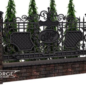 Кованый забор №28