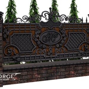 Кованый забор №27