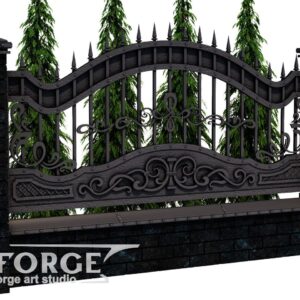 Кованый забор №29
