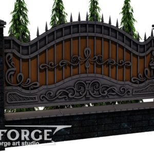 Кованый забор №30