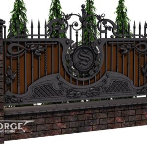 Кованый забор №24