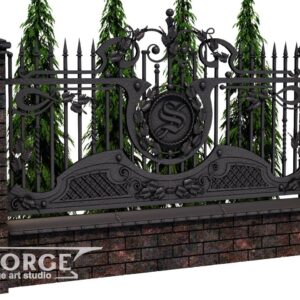 Кованый забор №31