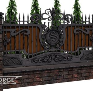Кованый забор №32