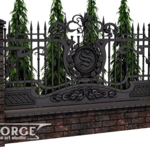Кованый забор №23