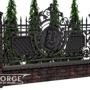 Кованый забор №33