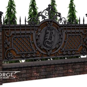 Кованый забор №34