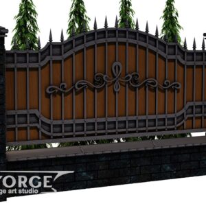 Кованый забор №26